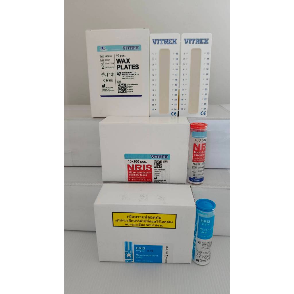 HEMATOCRIT RED / HEMATOCRIT BLUE / ถาดดินน้ำมัน SIGILLUMWAX ถาดดินน้ำมันทางการแพทย์