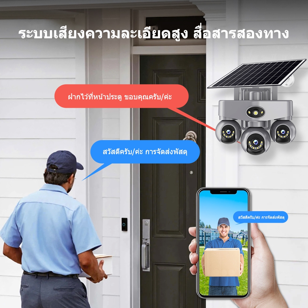 V380 Max 4G กล้องวงจรปิดพลังงานแสงอาทิตย์กลางแจ้งกันน้ำ 3 รูปที่ 5