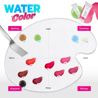 [ใหม่! ลิปสีน้ำ] CUTE PRESS WATERCOLOR FLUID Glaze & Tint