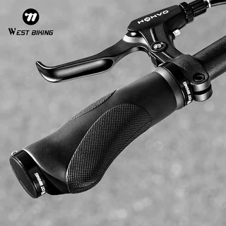 WEST BIKING ปลอกแฮนด์จักรยาน สำหรับจักรยานเสือภูเขา ยาว/สั้น พร้อมฟังก์ชันดักซับแรงกระแทก เพิ่มความสะดวกในการควบคุมจักรย