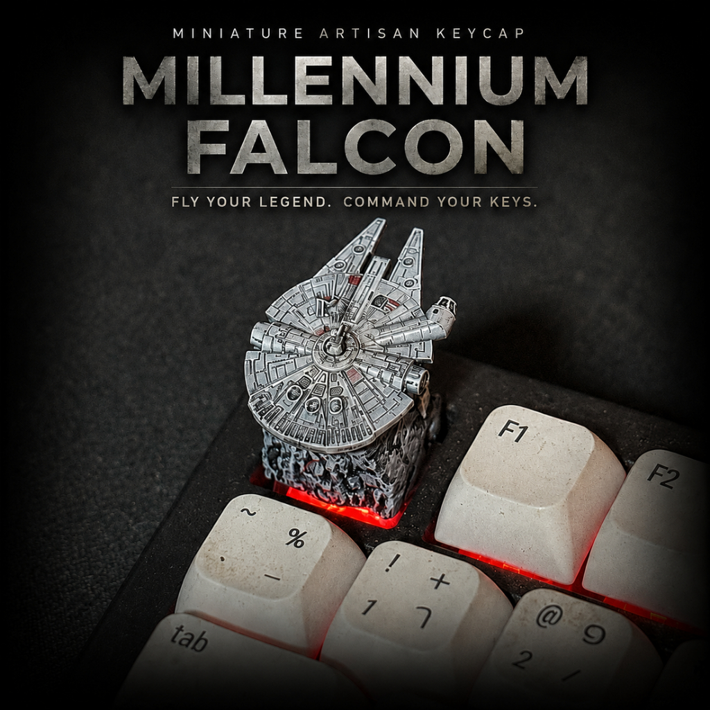 ส่งฟรี Artisan keycap Millennium Falcon