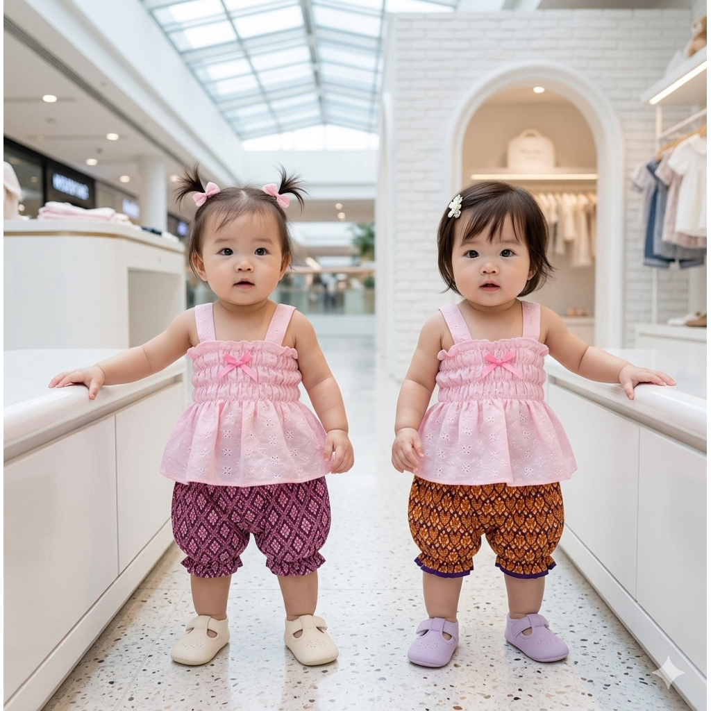 ชุดไทยเด็ก (รหัสD24) แรกเกิด-12เดือน หรือน้ำหนักไม่เกิน 9 กิโล ใส่สวยและน่ารักมากๆค่ะ