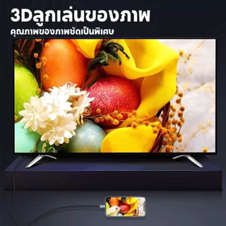 สายเคเบิลโปรเจคเตอร์ HDMI 4K@60Hz USB Type C เป็น HDMI 2 เมตร สายต่อทีวี สําหรับ Macbook Pro Air สายต่อมือถือเข้าทีวี
