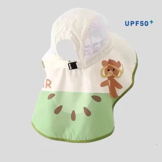 YP-587 หมวกกันแดดเด็กมีพัดลม แสงอาทิตย์+USB ชาร์จได้ กันแดดคลุมไหล่ ลายการ์ตูน