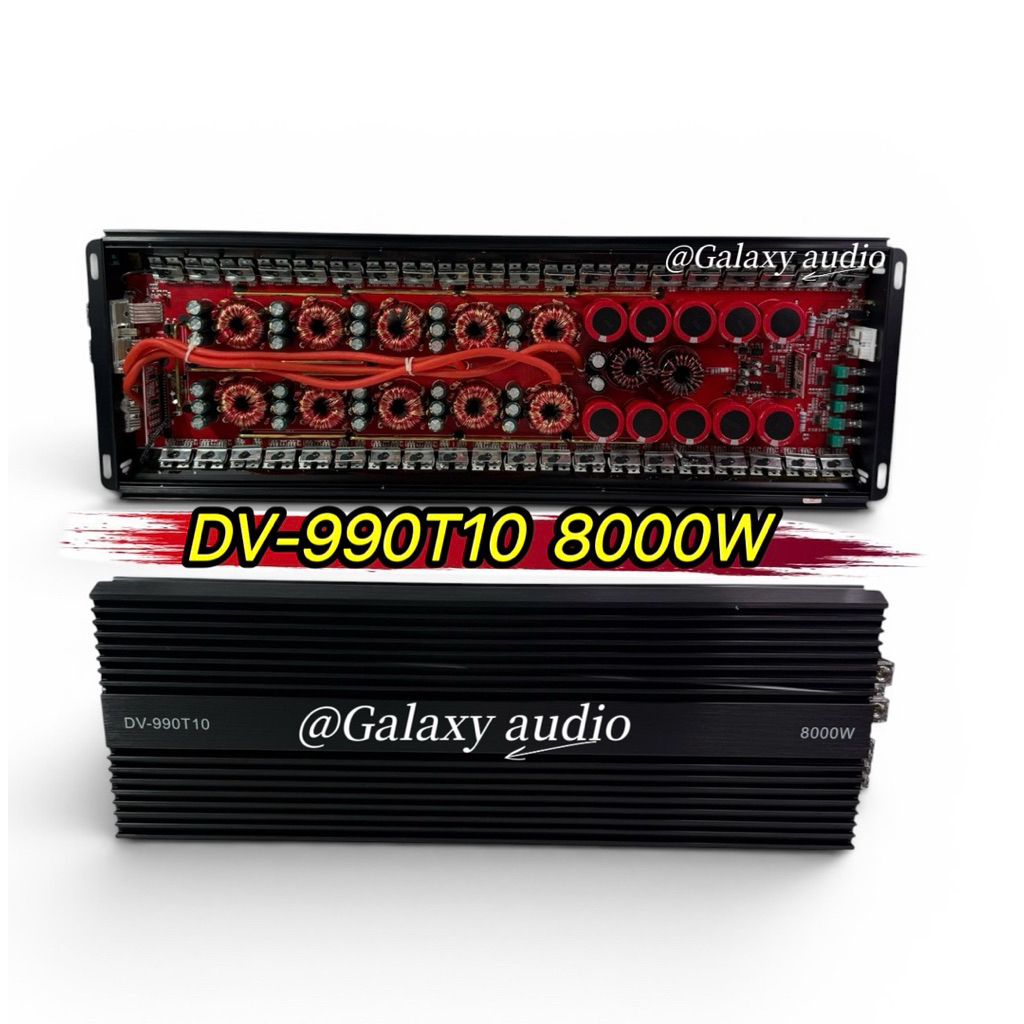 DV-990T10💥New💥 เพาเวอร์แอมป์ ขับซับ กำลังขับ 8000W CLASS D แอมป์คลาสดี ขับซับเบส 10-12-15 นิ้ว ได้ทุ