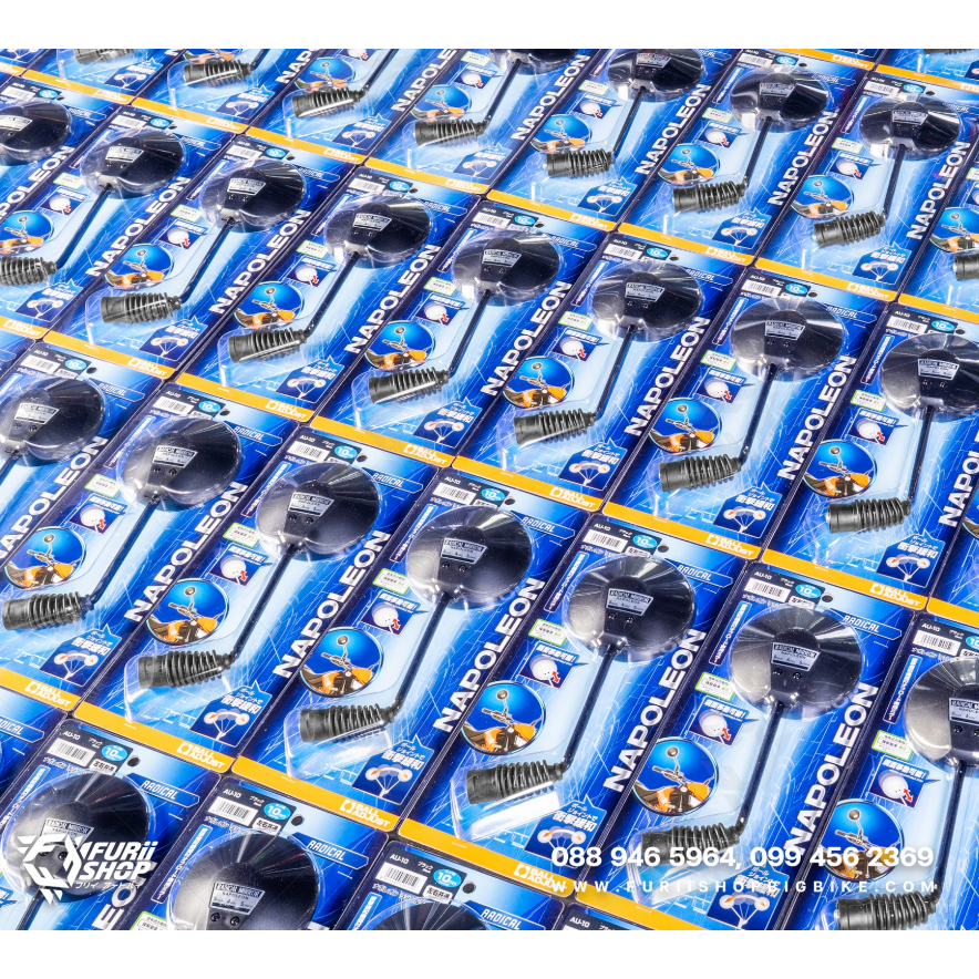 กระจก NAPOLEON AU10 [ ราคา 1 ข้าง สั่งคู่ กด 2 ชิ้น ] Made in Japan แท้ 100% เกลียวขวา M10