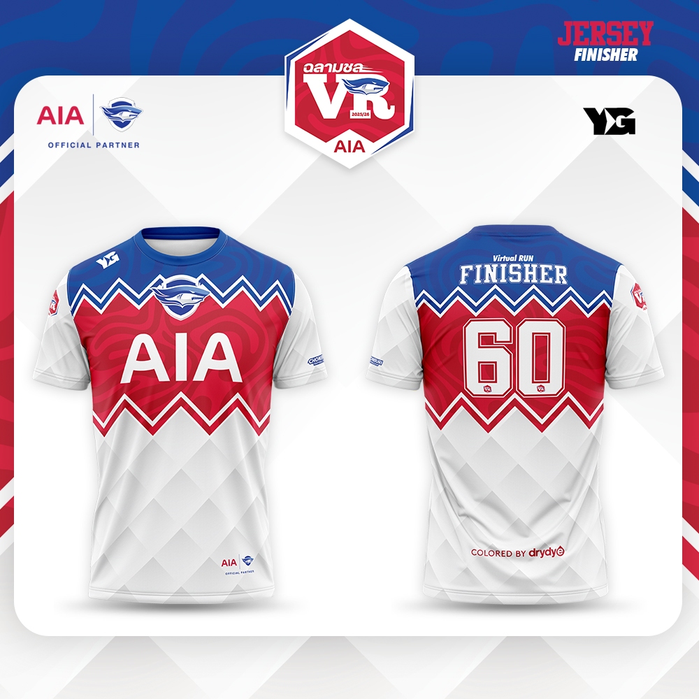 Chonburi FC เสื้อวิ่ง AIA ฉลามชล VR 2025/26