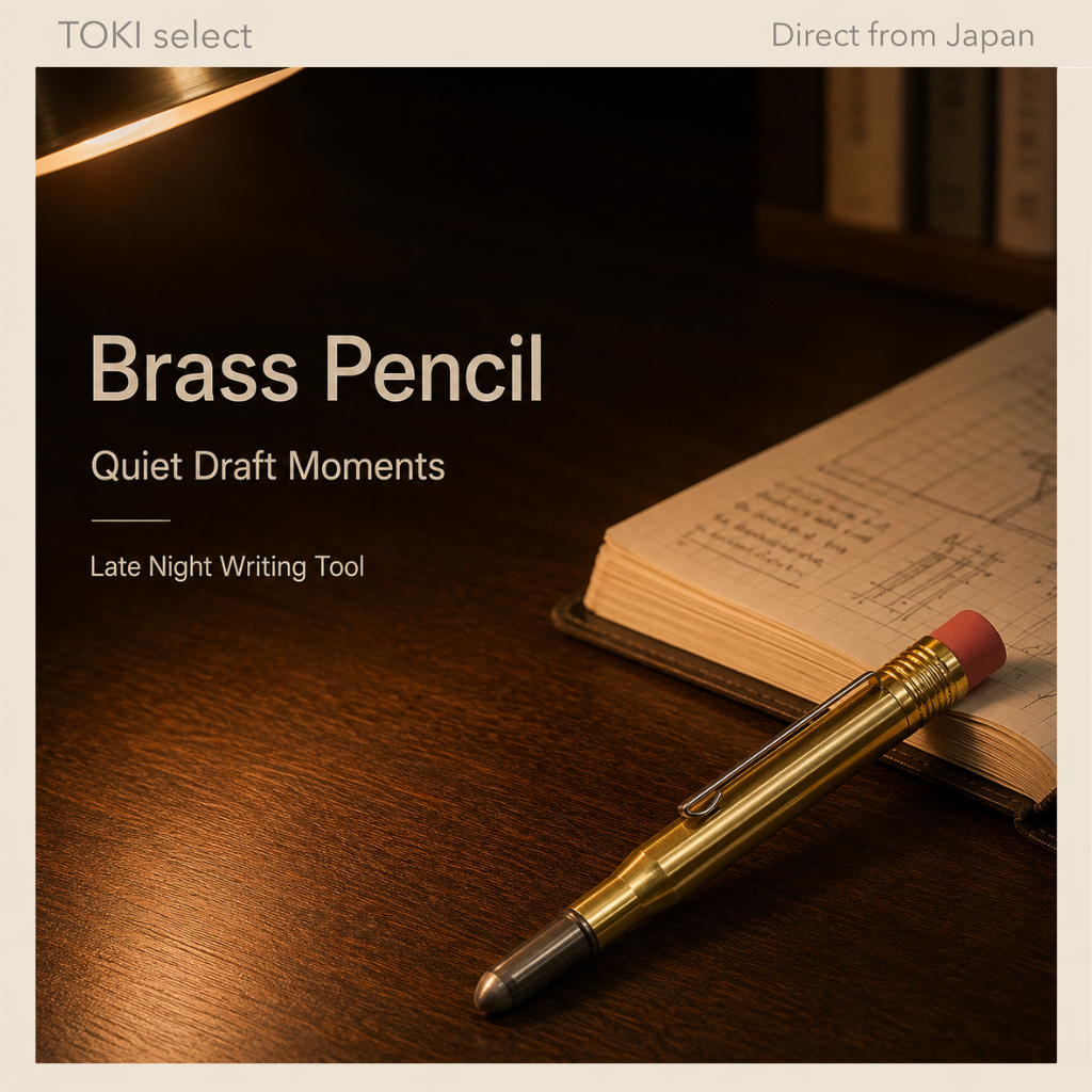 TRAVELER'S COMPANY Brass Pencil Solid Brass Mechanical Pencil Portable Japanese Stationery Daily Wri