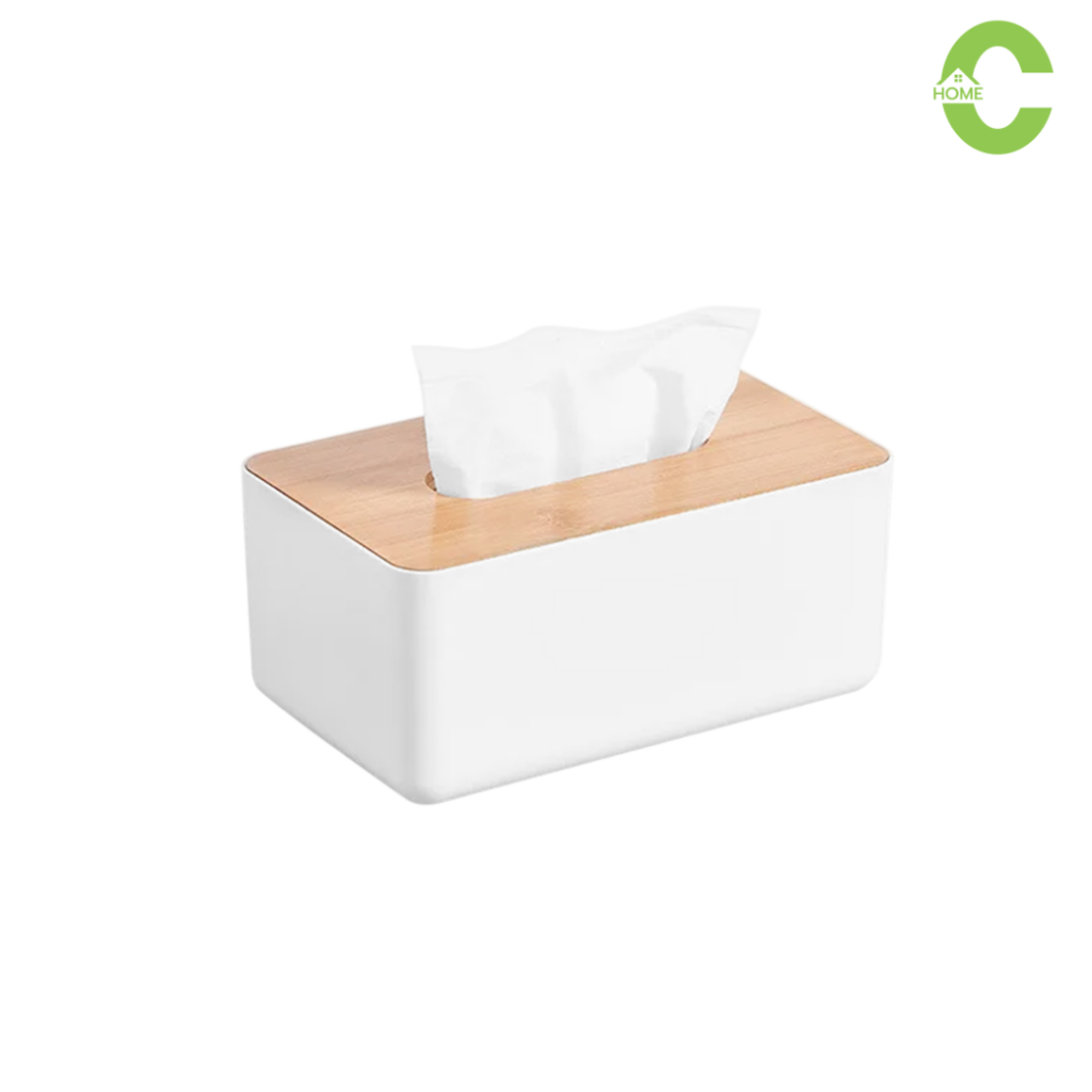 กล่องใส่ทิชชู่ ที่ใส่ทิชชู่ Tissue Box สี่เหลี่ยม หยิบง่าย เปิดสะดวก ดีไซน์สวย Simple Living