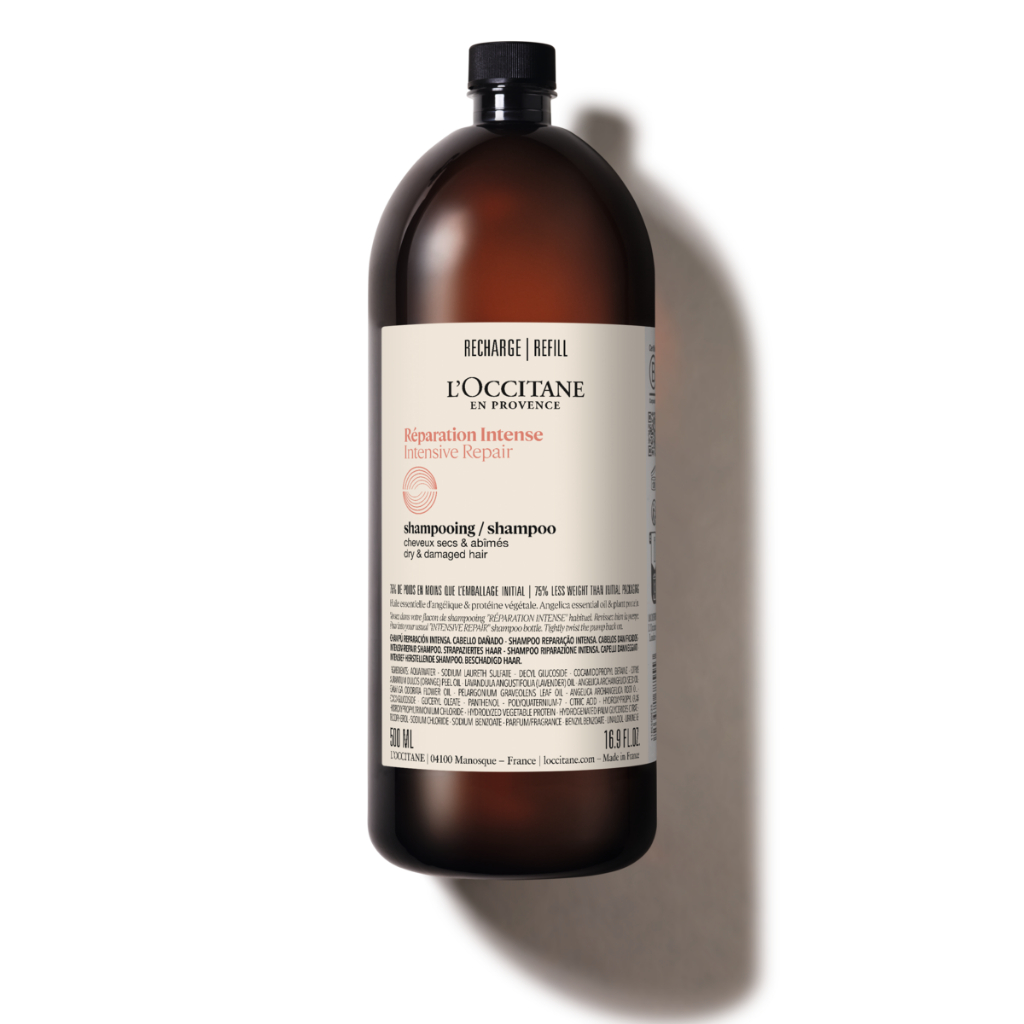 L'Occitane Intensive Repair Shampoo Refill แชมพูสำหรับผมแห้งเสีย ทำสี-เคมี ชนิดรีฟิล 500 มล.