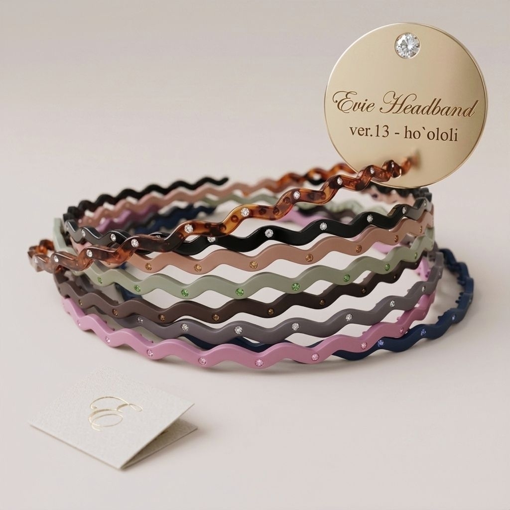 แบบใหม่ wave ไม่เจ็บ เส้นเล็ก 0,4 mm. HO'OLOLI HEADBAND : EVIE Headband ver.13