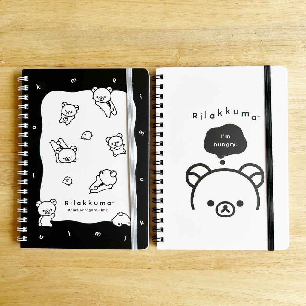 สมุดริมห่วง #rilakkuma #blackandwhite