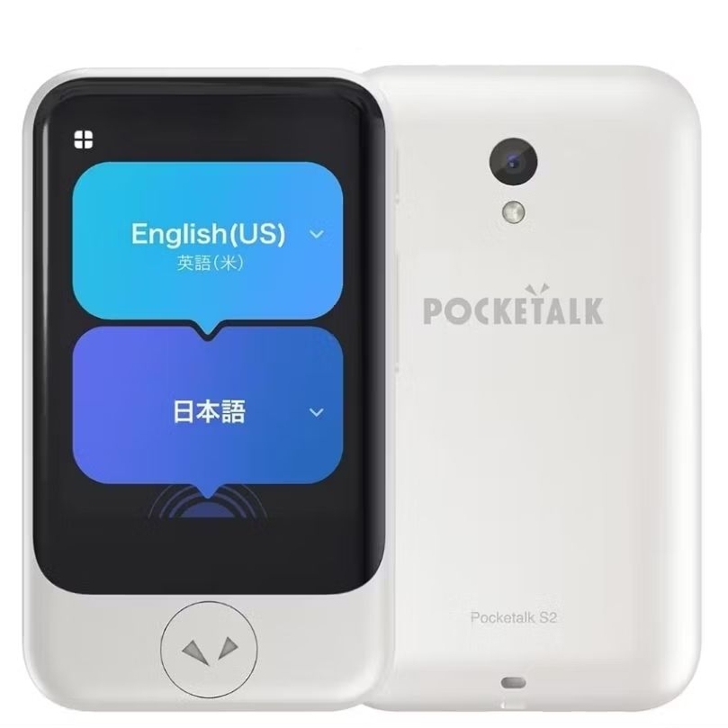 ​[🇯🇵Japan Direct] POCKETALK S2 Smart AI Translator Device White (PTS2-W) 2-Year Global SIM / Support