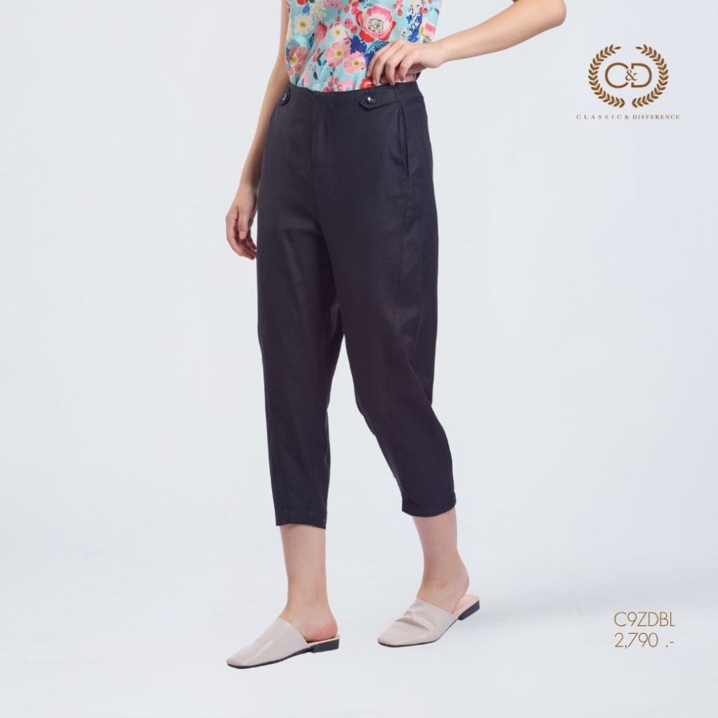 C&D Easy Linen Rayon Pants Collection กางเกงลินินผู้หญิง กางเกงขากว้าง ใส่สบาย