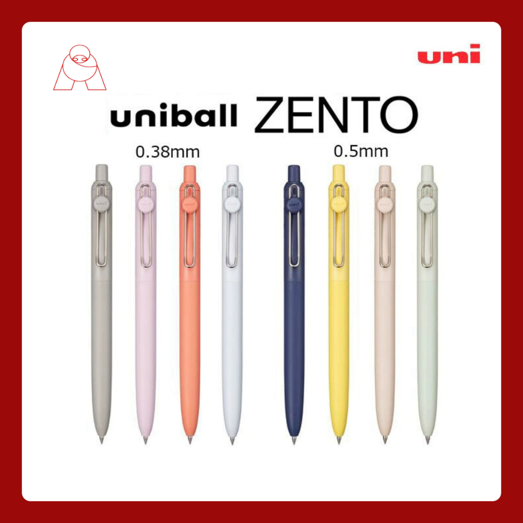 Uni -ball Zent Model Standard / Basic 0.38/0.5mm ปากกาลูกลื่น Uni-ball Zento(หมึกสีดำ)