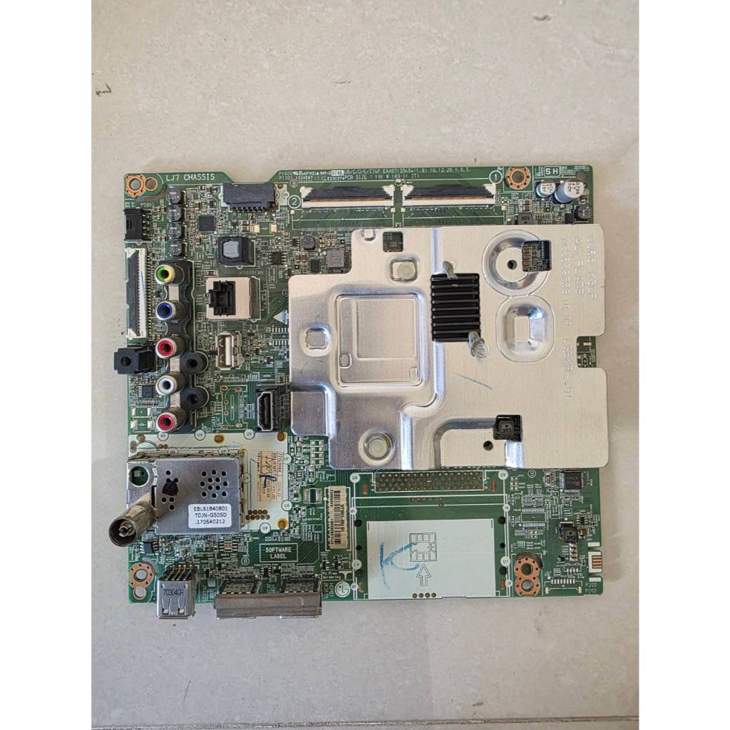 #แอลจี LG เมนบอร์ดทีวีแอลจี Mainboard TV LG รุ่น 55UJ630T พาร์ท EAX67133404(1.0) แพรนอก 60 pin #อะไห