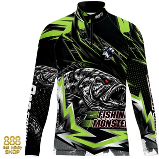 เสื้อตกปลา,ปั่นจักรยาน Set สี 58 FISHING MONSTER (สินค้าพร้อมจัดส่ง) ป้องกัน UV ระบายอากาศดี