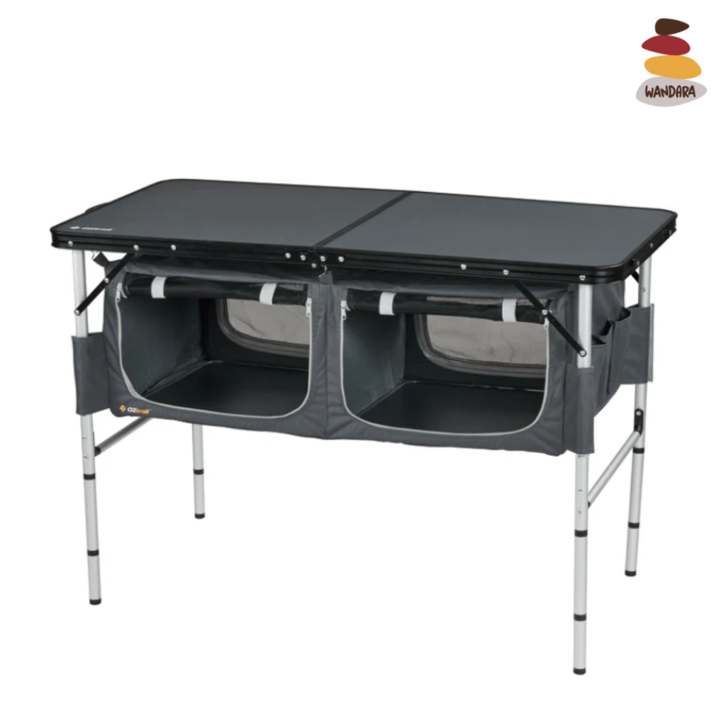 OZTRAIL Folding Table With Storage โต๊ะพับได้พร้อมช่องเก็บของ