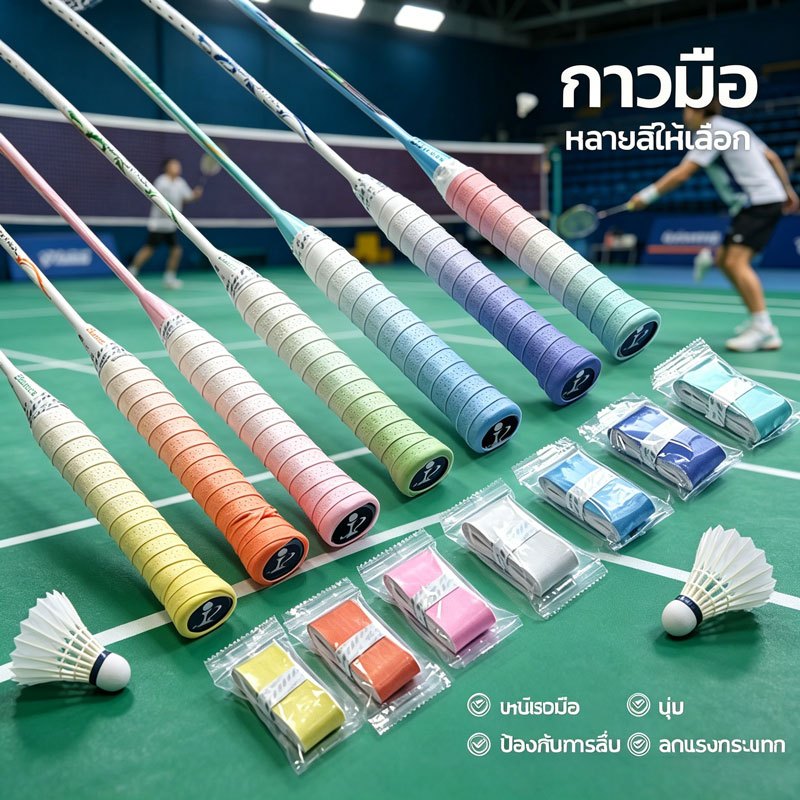 Xanto เทปจับไม้แบดมินตัน กันลื่นดูดซับเหงื่อได้ดี นุ่มลดแรงกระแทก ป้องกันบาดมือ เหมาะกับกีฬาแบดมินตันและเทนนิสทุกประเภท