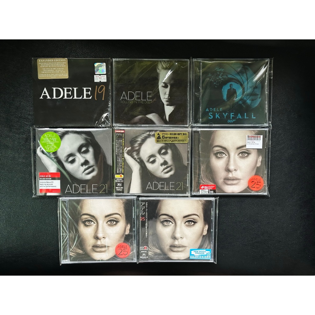 Adele ซีดี ดีวีดี มือ 1 มือ 2, อัลบัม 19 21 25 30 Album DVD, CD single Rolling Into The Deep Sky Fall