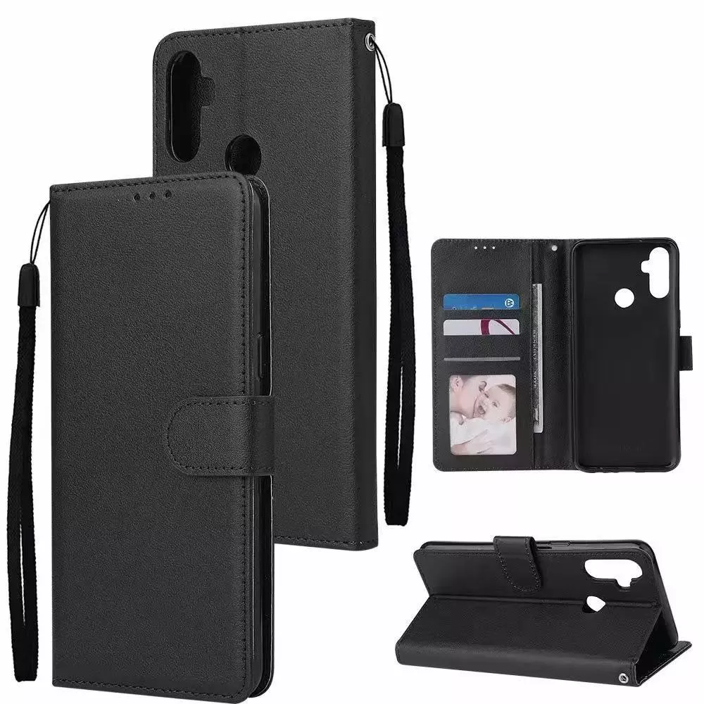 เคสฝาพับหนัง ล็อคได้ สำหรับ OPPO Realme 5 5i 5S C1 C2 C3 / Realme 6i เคสกันกระแทกฝาพับ พร้อมช่องใส่บัตร