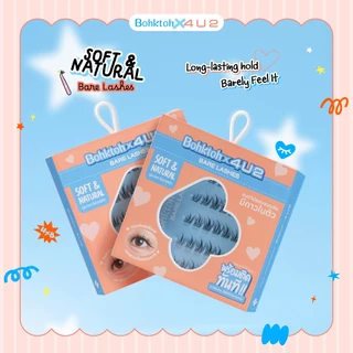 Bohktoh x 4U2 รุ่น Bare Lashes ขนตาแบบช่อมีกาวในตัวงอนสวยเป็นธรรมชาติ