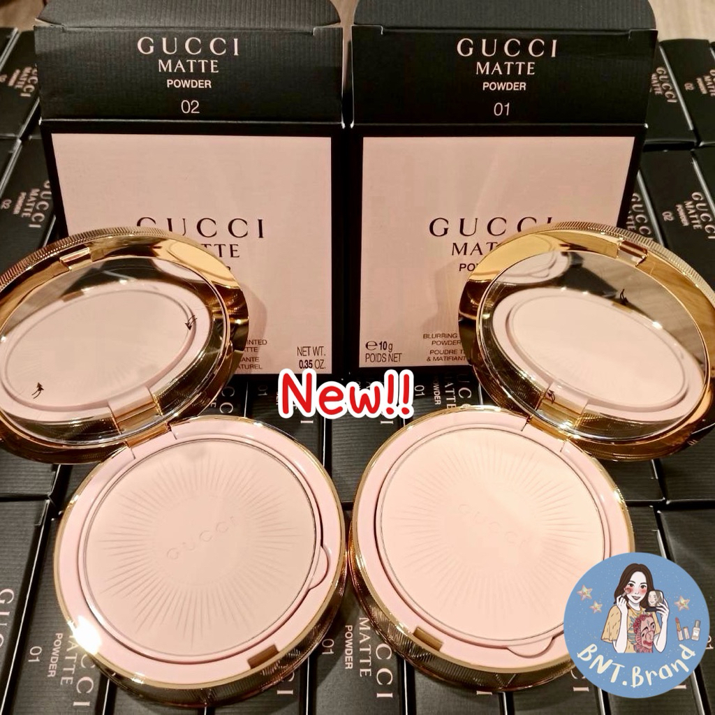 💥NEW‼️ รุ่นใหม่ Gucci Poudre De Beauté Mat Naturel Face Powder (แท้ 💯 ป้ายคิง/ป้ายห้าง)