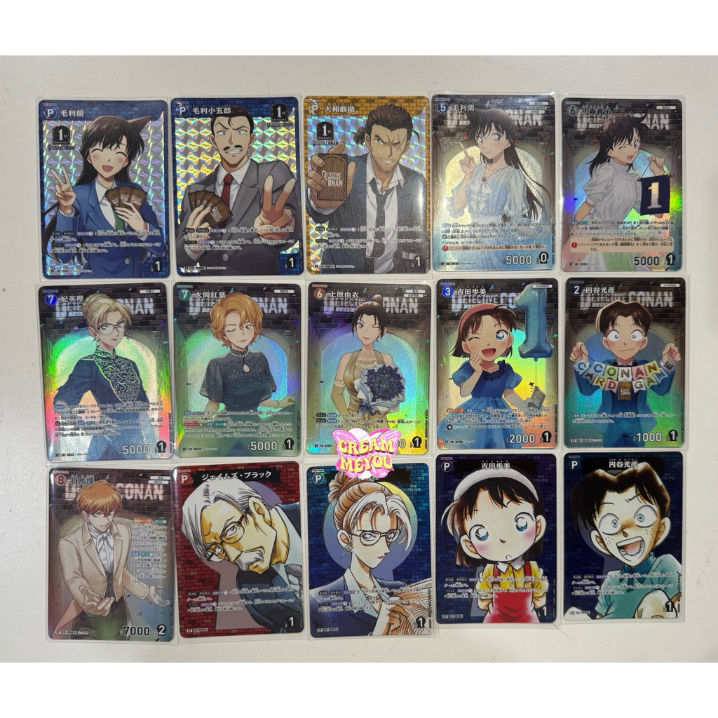 [ PR RP CP ] Detective Conan Card Game P05 09 การ์ดเกม โคนัน รัน อาโอโกะ ยูอิ อายูมิ นักสืบ เอริ
