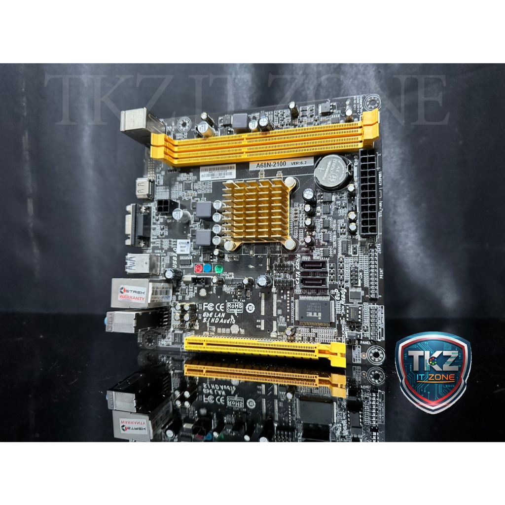 เมนบอร์ด(mainboard) Biostar A68N-210 (Mainboard+cpu)