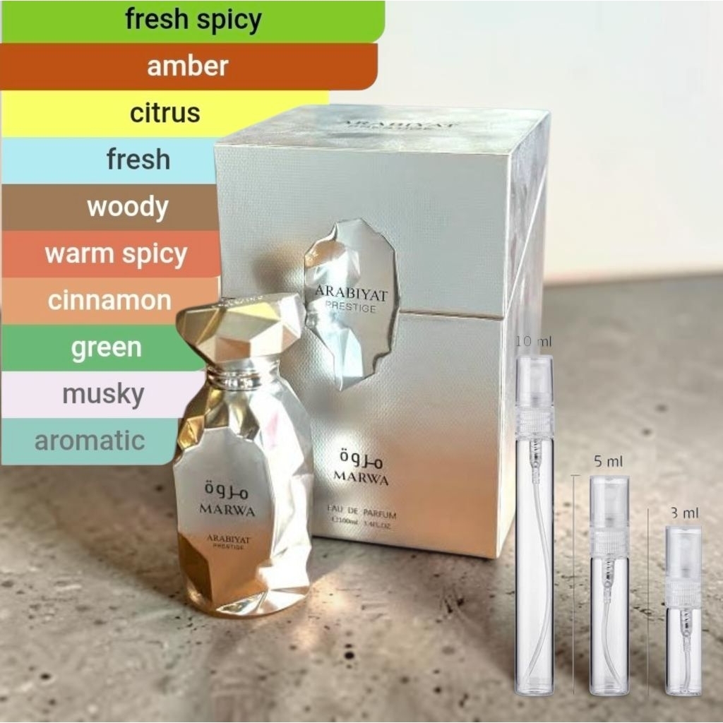 (แบ่งขาย)แท้ Arabiyat Prestige Marwa Edp