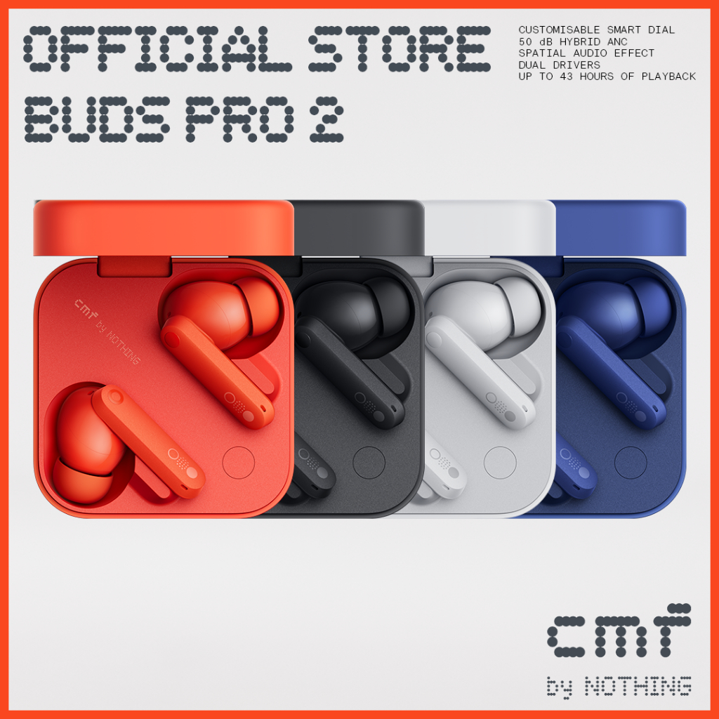 CMF by Nothing - Buds Pro 2, Dial Up The Sound  หูฟังไร้สาย  True Wireless