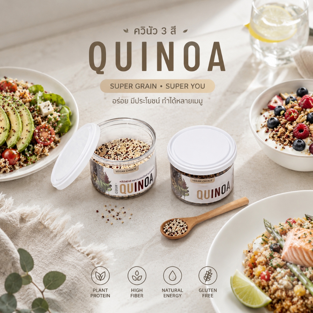 Imported Mixed Quinoa | ควินัวมิกซ์ น้ำหนักสุทธิ 100 กรัม