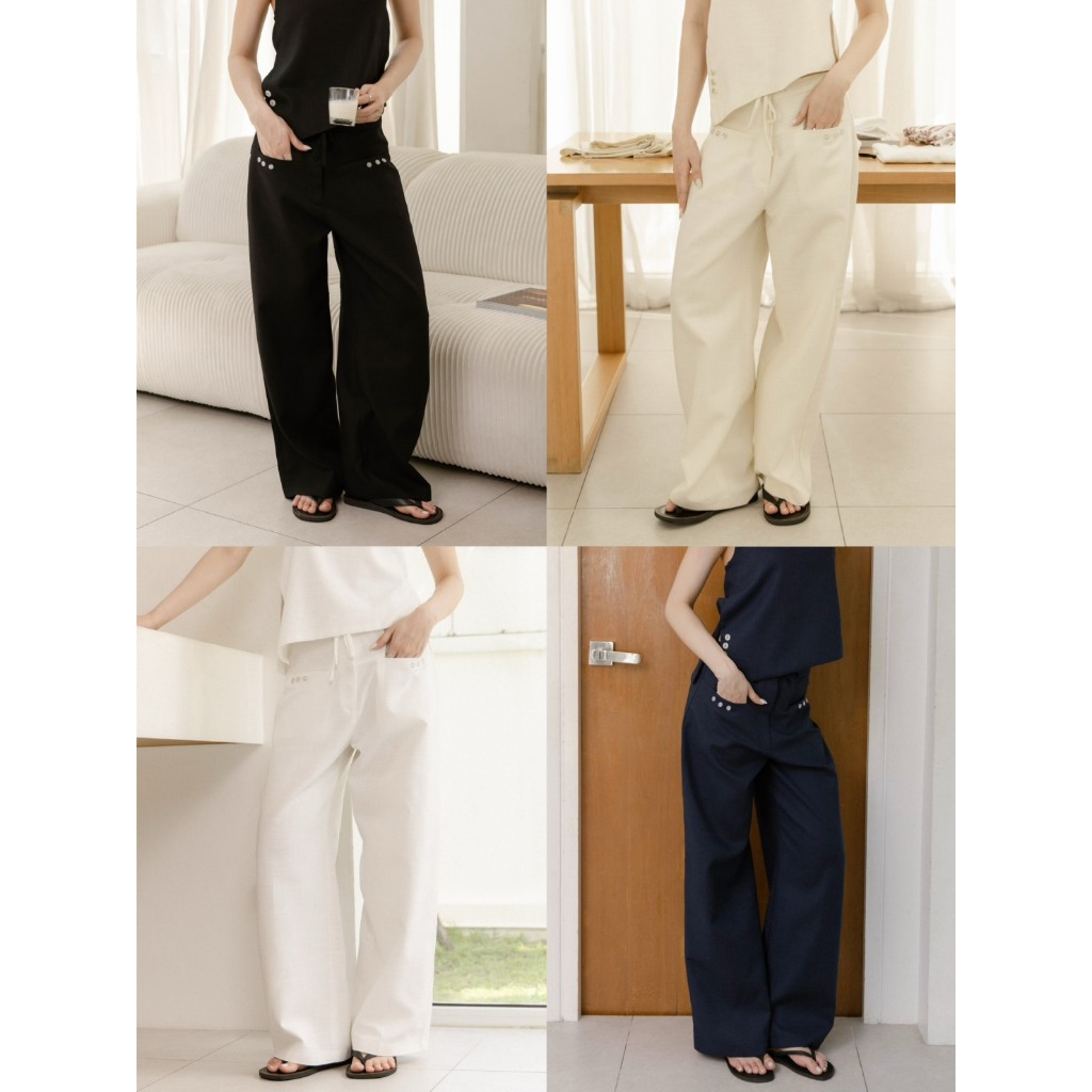 Roomry.n - After linen pants กางเกงขายาว