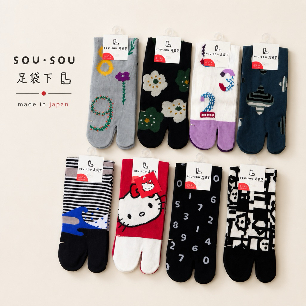 【NEW พร้อมส่ง】 ถุงเท้าแยกนิ้ว ถุงเท้า Tabi แบรนด์ญี่ปุ่น / Made in Japan
