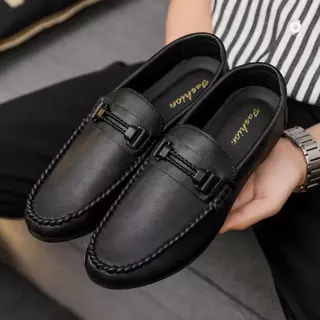 ⚡ พร้อมส่ง รองเท้าโลฟเฟอร์ลําลอง รองเท้าหนัง แบบสวม แฟชั่นสําหรับผู้ชาย