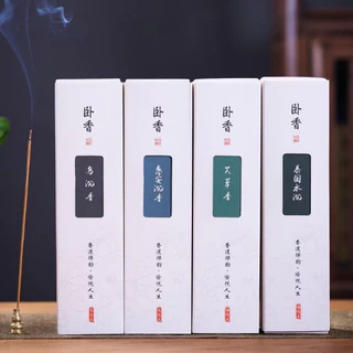CENSE-STICK🌽ธูปอโรม่าธรรมชาติ ธูปเส้นนอนสูตรโบราณ กลิ่นไม้กฤษณา เครื่องหอมสไตล์จีน ควันน้อย ธูปไร้ควันลดเครียด🌽