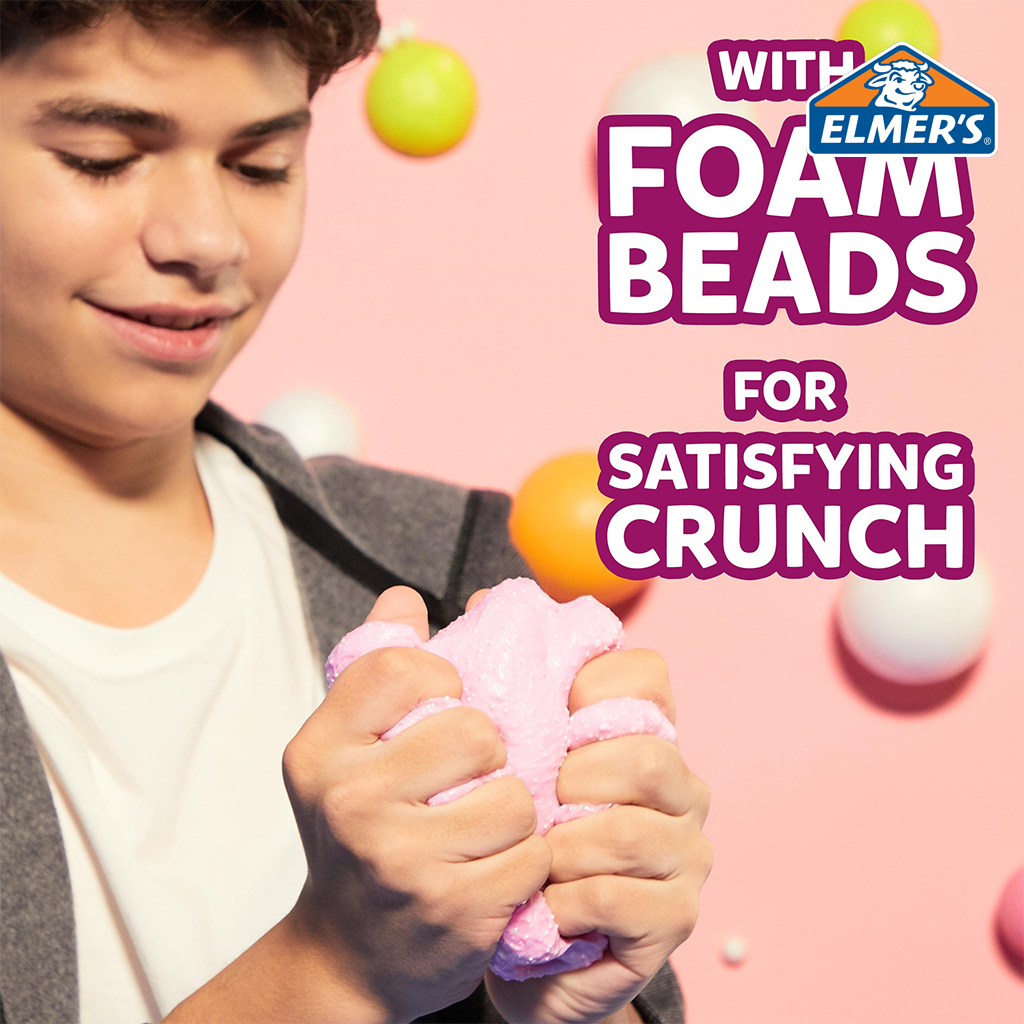 Elmer's طقم سلايم Pink Crunch ‏8 أونصة — صورة 3