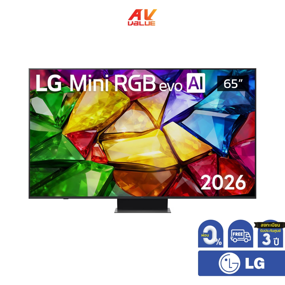 LG Mini RGB evo AI 4K TV รุ่น 65MRGB86BSA ทีวีขนาด 65 นิ้ว MRGB86 Series ( 65MRGB86 , 65MRGB86B ) **