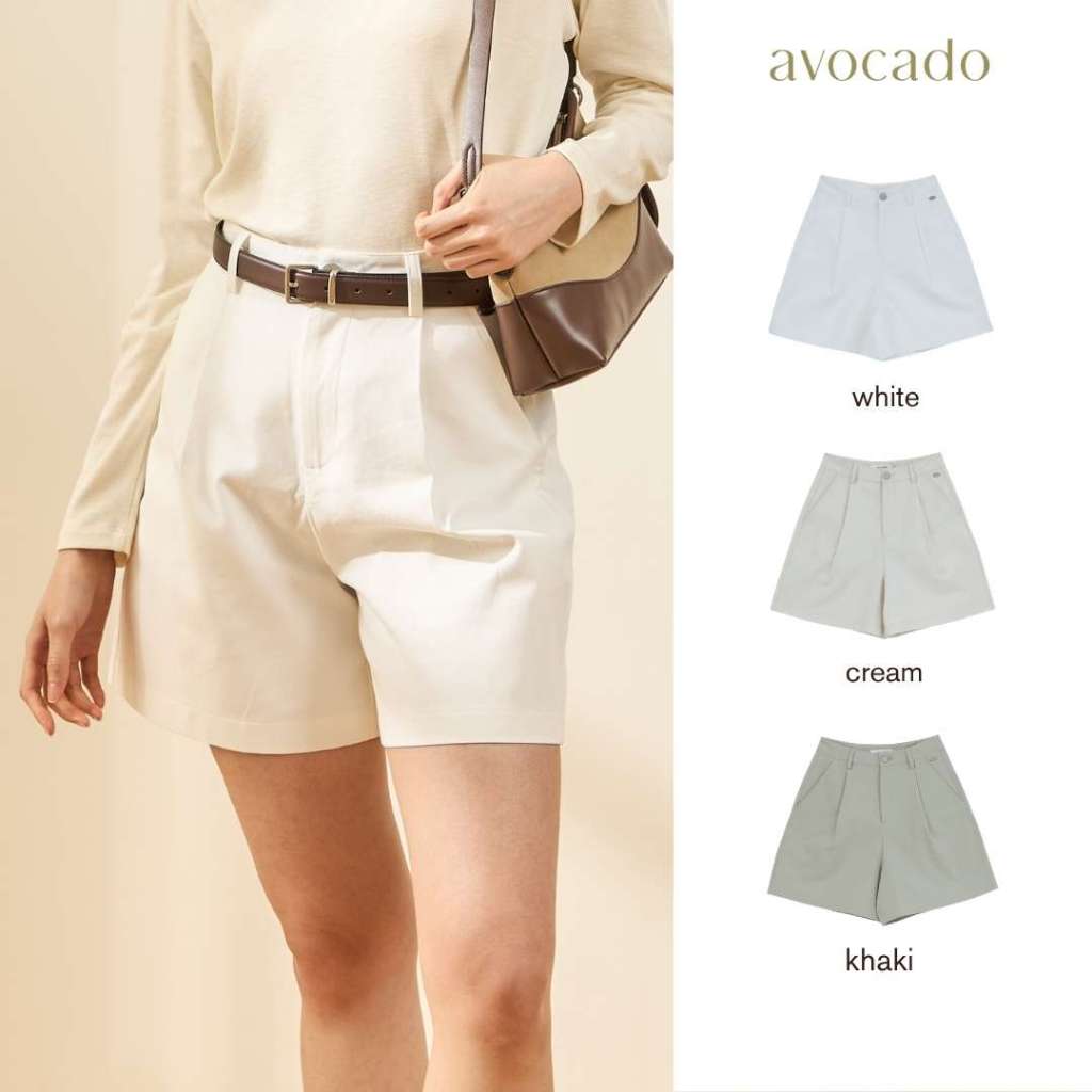 avocado - Grove Shorts กางเกงขาสั้น เนื้อผ้าอยู่ทรงสวย ใส่สบาย I มีไซส์ S-L