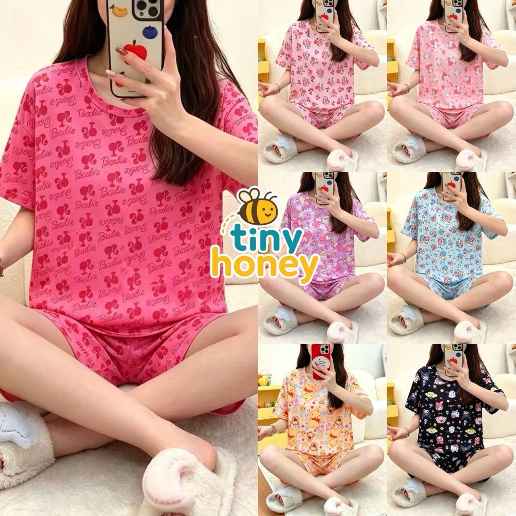 ชุดนอนผู้ใหญ่ ผ้านิ่ม พิมพ์ลาย ราคาถูก พร้อมส่งค่าาา (PAJ01)