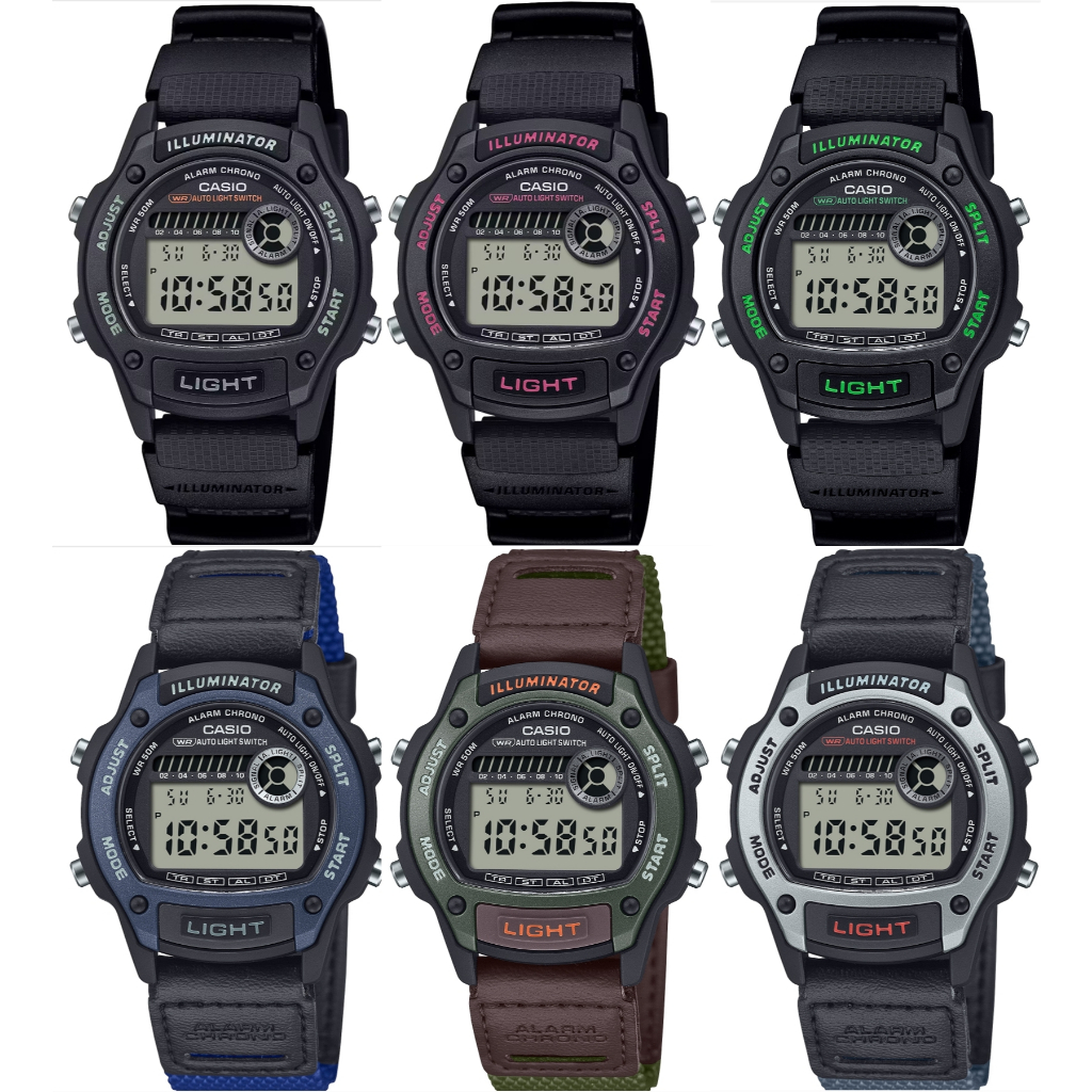 Casio W-220 W-220H  36.6 มม  ประกันศูนย์  1  ปี