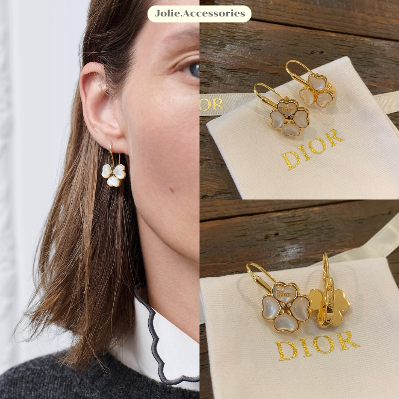 (D211) ต่างหู D  มาใหม่ชนshop งานสวย ลัคชูสุดๆ มีปั๊มตัวแบรนด์ ♡