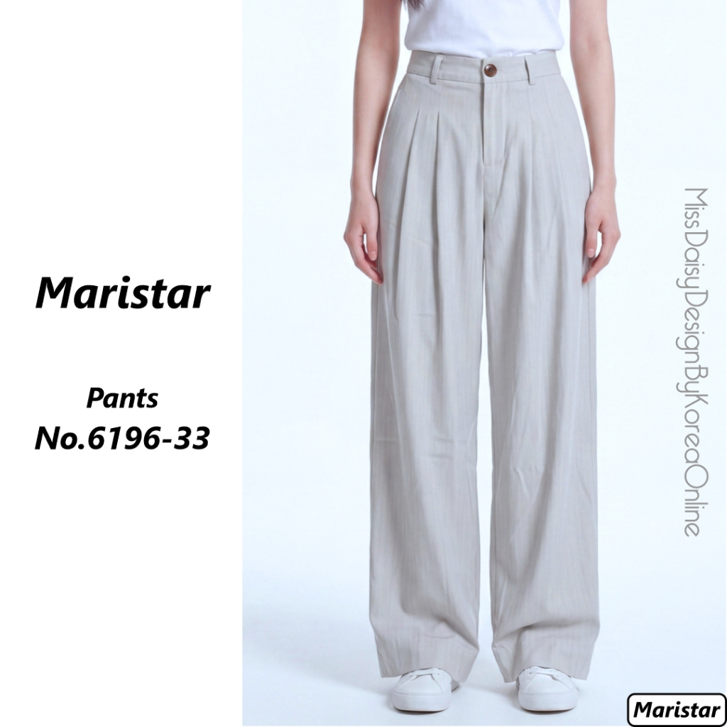 Maristar กางเกงขาบาน No.6196 ผลิตจากผ้า 52% Polyeater + 48% Cotton เนื้อผ้าพรีเมียม
