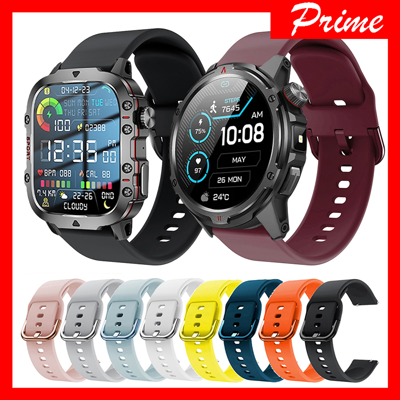 ซิลิโคน 22 มม.สำหรับ Aolon Tetra S5/R4/S3/S2 สายรัดข้อมือกีฬาสำหรับ Aolon Navi R4 ultra/R3/Curve 3 Ultra/GT6 pro Band