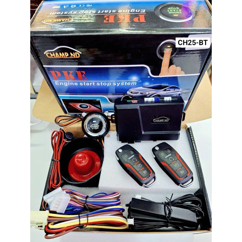 📣NEW💥ชุด push start champnd Bluetooth📳รีโมทสมาร์ทคีย์ตรงรุ่นรถระบบสั่งงานทางสมาร์ทโฟนแอปพลิเคชันรองรับระบบandroidและIOS📱 thumbnail 9