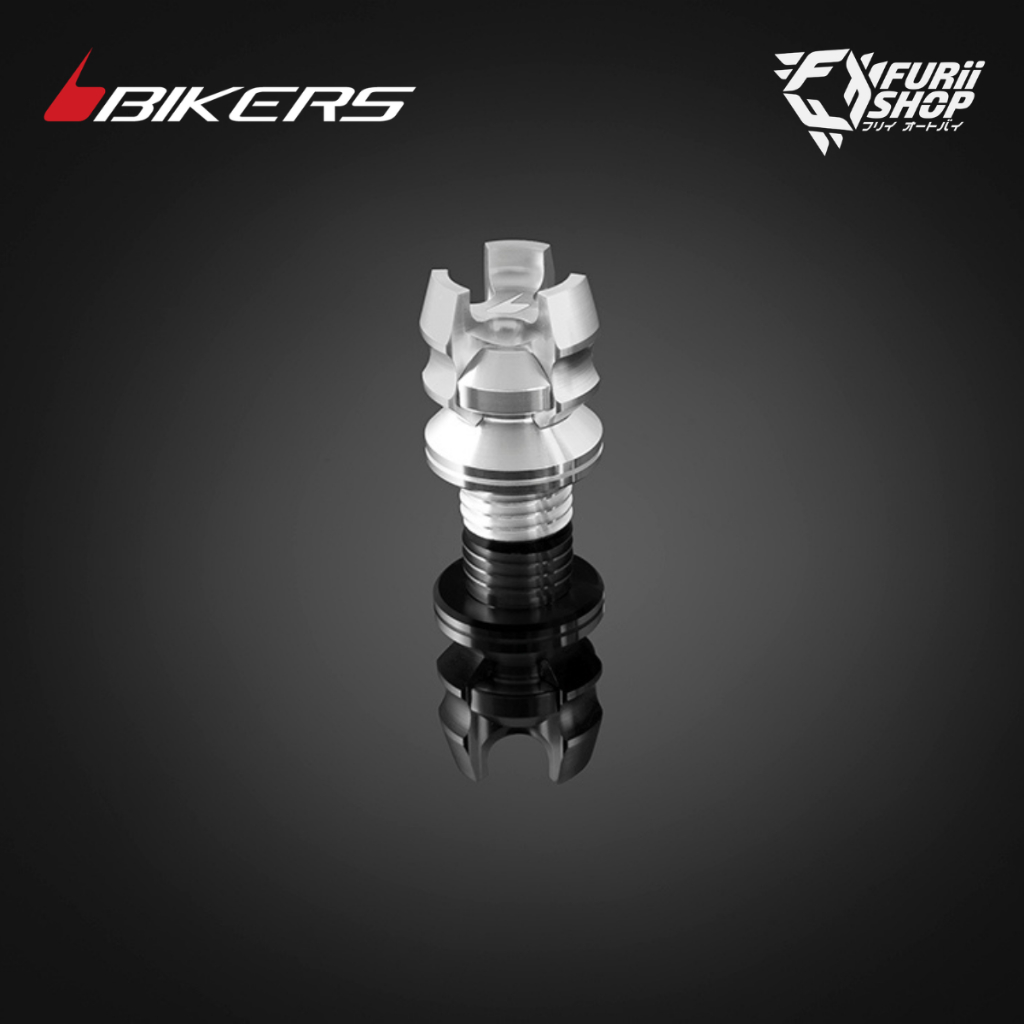 ตัวปิดน้ำมันเครื่อง BIKERS K0160 ER-6N/NINJA650 (2012-2016) สีเงิน