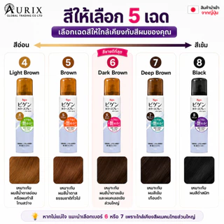 สเปรย์ปิดผมขาว แบบเร่งด่วน ย้อมผมชั่วคราว Bigen Color Spray ล้างออกได้
