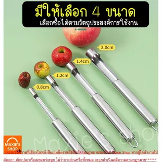 🔥ส่งฟรี🔥 ที่เจาะแกนผลไม้ สแตนเลสแท้ MAXIE อุปกรณ์คว้านเม็ด สแตนเลสแท้ มะยงชิด เงาะ พุทรา แอปเปิ้ล มีดแกะสลัก ที่คว้านเม็