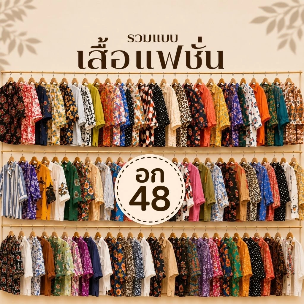 อก 48 เสื้อแฟชั่น สาวอวบ โอเวอร์ไซส์ 🌻งานแบรนด์สวยใหม่ คัดเกรดพรีเมี่ยม 🌻(FA481)
