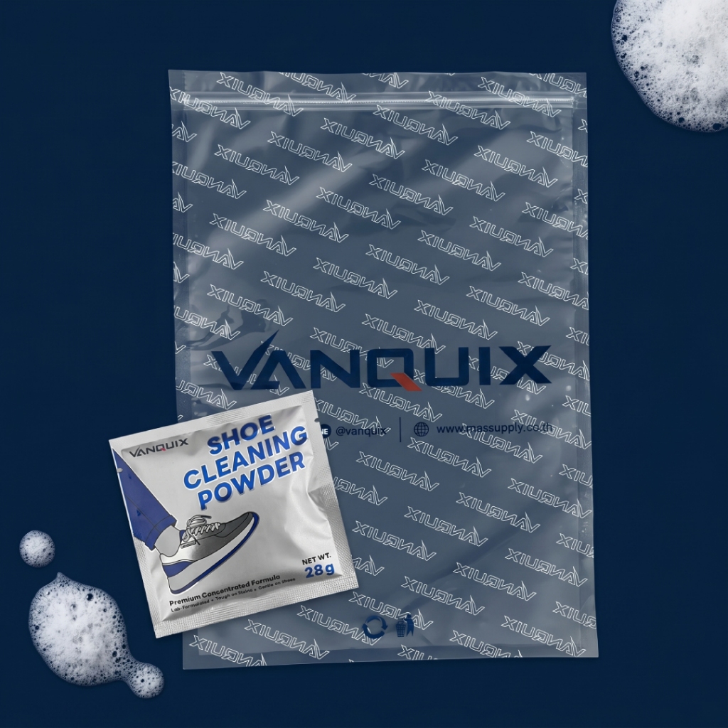 VANQUIX ผงซักรองเท้า ขจัดคราบรองเท้าผ้าใบ ลดกลิ่นอับ บรรจุ 28g